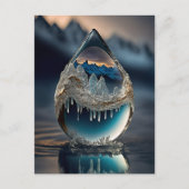 Briefkaart van druplet, bevroren (Voorkant)