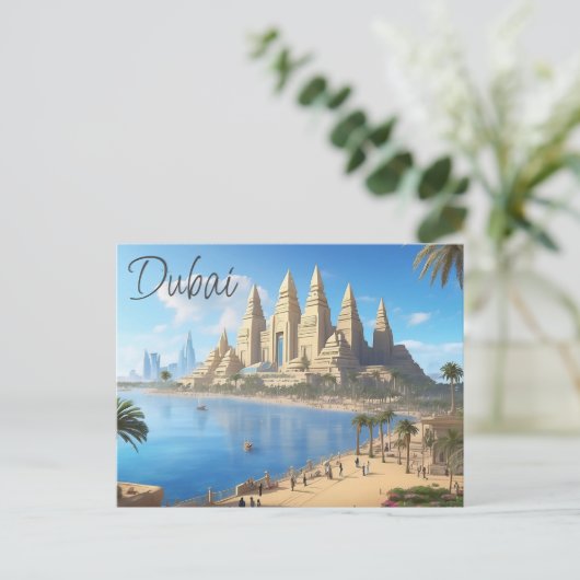 Briefkaart van Dubai (Staand voorkant)