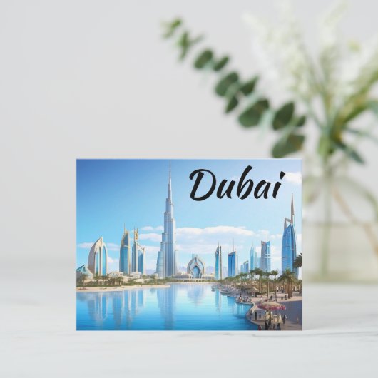 Briefkaart van Dubai (Staand voorkant)