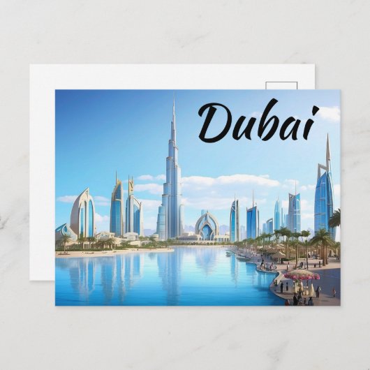 Briefkaart van Dubai (Voorkant / Achterkant)