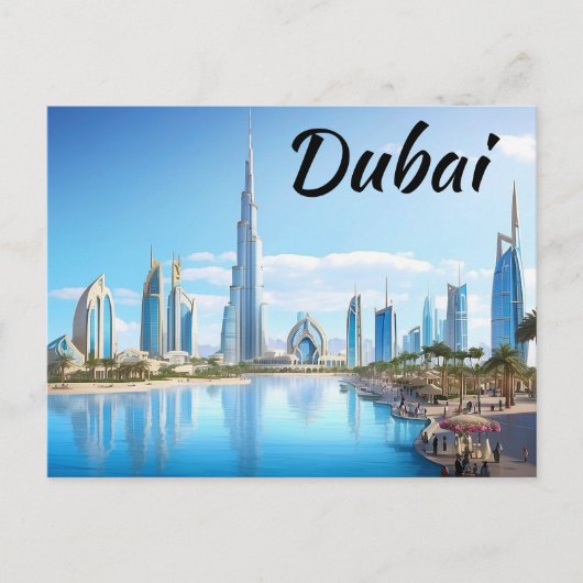 Briefkaart van Dubai (Voorkant)