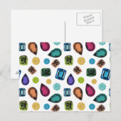 Briefkaart van edelstenen (Voorkant / Achterkant)