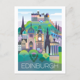 Briefkaart van Edinburgh