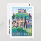 Briefkaart van Edinburgh (Voorkant / Achterkant)