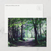 Briefkaart van een Bosgang in Schotland (Voorkant / Achterkant)