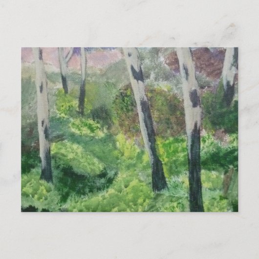 Briefkaart van een Devon Primrose Wood. (Voorkant)
