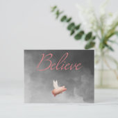 briefkaart van een gelovig varken (Staand voorkant)