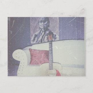 Briefkaart van een gezellige woonkamer