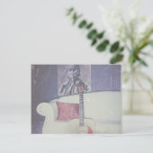 Briefkaart van een gezellige woonkamer (Staand voorkant)