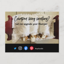 briefkaart van een grappig vastgoed, een gekke hon