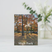 Briefkaart van een herfst zonsondergang in High Pa (Staand voorkant)