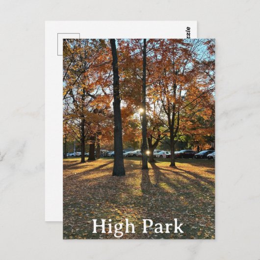 Briefkaart van een herfst zonsondergang in High Pa (Voorkant / Achterkant)