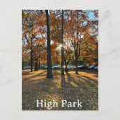 Briefkaart van een herfst zonsondergang in High Pa (Voorkant)