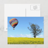 Briefkaart van een luchtballon (Voorkant / Achterkant)