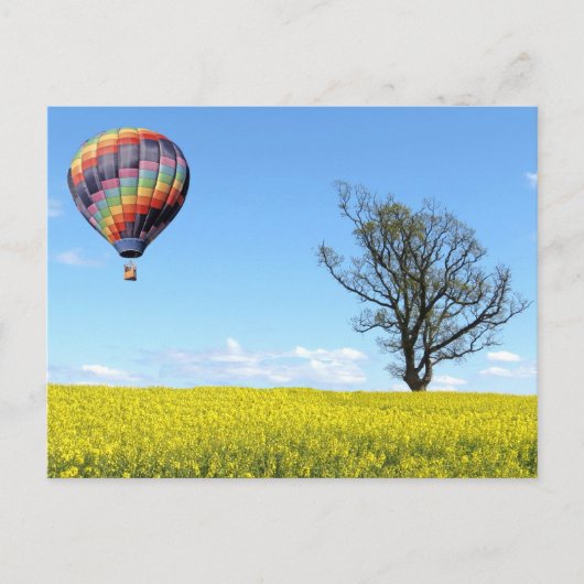 Briefkaart van een luchtballon (Voorkant)