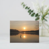 Briefkaart van een prachtige zonsondergang (Staand voorkant)