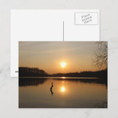 Briefkaart van een prachtige zonsondergang (Voorkant / Achterkant)