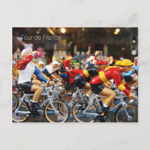 Briefkaart van een raam met de afbeelding van Tour