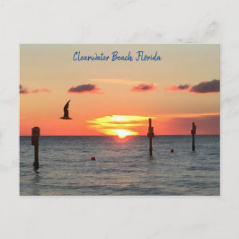 Briefkaart van een strand van Clearwater