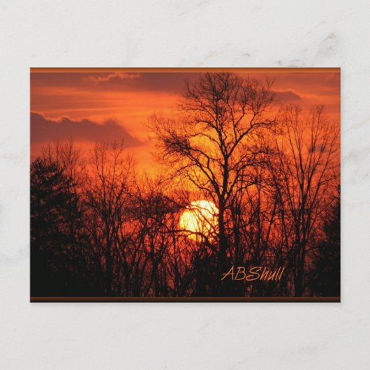 Briefkaart van een WV Sunset (Voorkant)