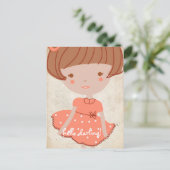 briefkaart van een zoete boeg van papiervruchten (Staand voorkant)