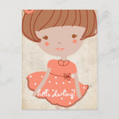 briefkaart van een zoete boeg van papiervruchten (Voorkant)