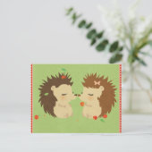 Briefkaart van Egel Love (Staand voorkant)