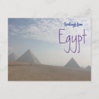 Briefkaart van Egyptische Pyramides