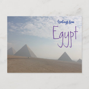 Briefkaart van Egyptische Pyramides