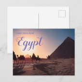 Briefkaart van Egyptische Pyramides (Voorkant / Achterkant)