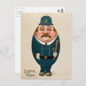  Briefkaart van eierenkop Pasen (Voorkant / Achterkant)