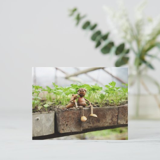 Briefkaart van eikelveer (Staand voorkant)