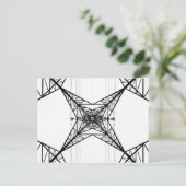 Briefkaart van elektriciteitsmasten (Staand voorkant)