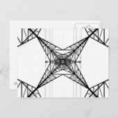 Briefkaart van elektriciteitsmasten (Voorkant / Achterkant)