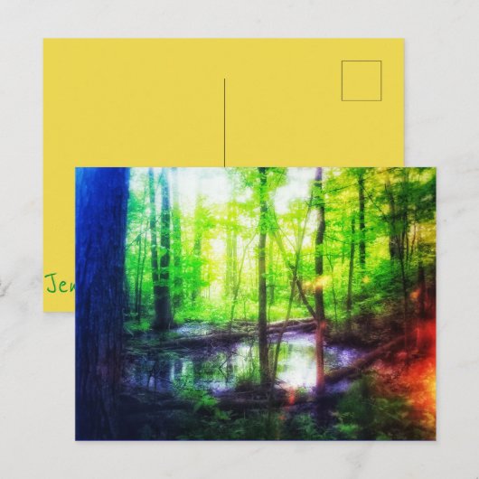 briefkaart van faery fen (Voorkant / Achterkant)