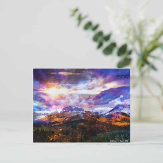 Briefkaart van fantasy (Staand voorkant)