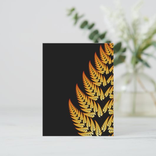 Briefkaart van fern leaf (Staand voorkant)