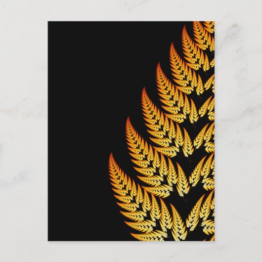 Briefkaart van fern leaf (Voorkant)