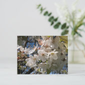 Briefkaart van Floral met witte bloemen (Staand voorkant)