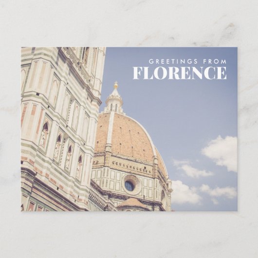 Briefkaart van Florence (Voorkant)