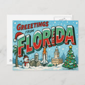 BRIEFKAART VAN FLORIDA (Voorkant / Achterkant)