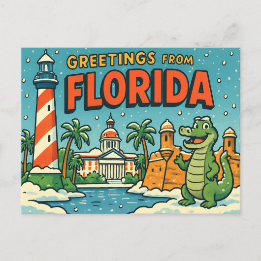 BRIEFKAART VAN FLORIDA (Voorkant)