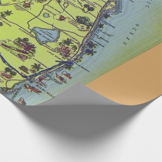  Briefkaart van Florida Cadeaupapier (Hoek)