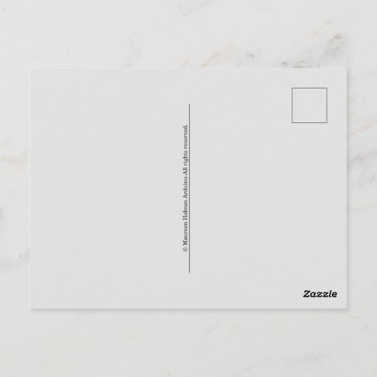 Briefkaart van fonies en regenbogen (Achterkant)