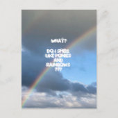 Briefkaart van fonies en regenbogen (Voorkant)