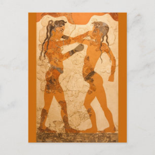 Briefkaart van Fresco Young Boxers