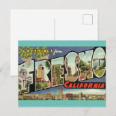Briefkaart van Fresno Ca. (Voorkant / Achterkant)