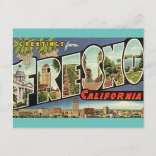 Briefkaart van Fresno Ca.