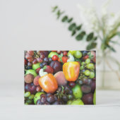 Briefkaart van fruit en levensmiddelen 19 (Staand voorkant)
