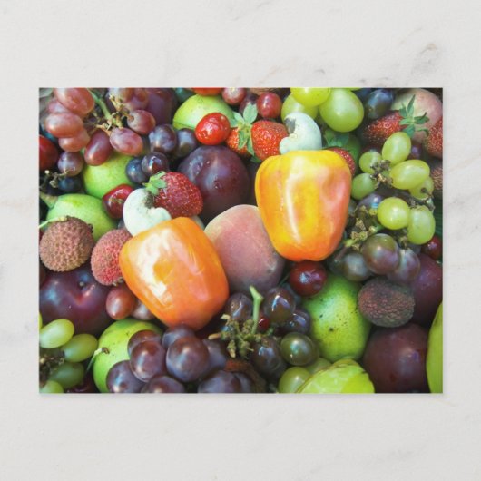 Briefkaart van fruit en levensmiddelen 19 (Voorkant)